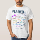 T-shirt Adieu adieu quitter la retraite (Devant)