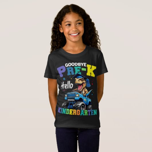 T-Shirt Adieu Camion Monster avant k T rex Graduation Boys (Devant entier)