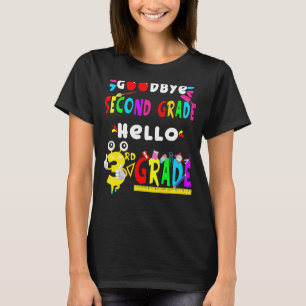 T-shirt Adieu Deuxième Année Bonjour 3e Année Retour À Sch