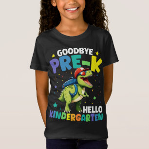 T-Shirt Adieu Diplôme pré-k Dinosaur T rex