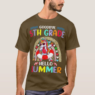 T-shirt Adieu Enseignant de 5e année Bonjour Vacances d'ét