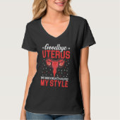 T-shirt Adieu maman Uterus Elle Était Kinda Crampant Mon S (Devant)