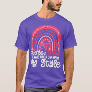 T-shirt Adieu Uterus Feminist Women Rights Rainbow Hyste