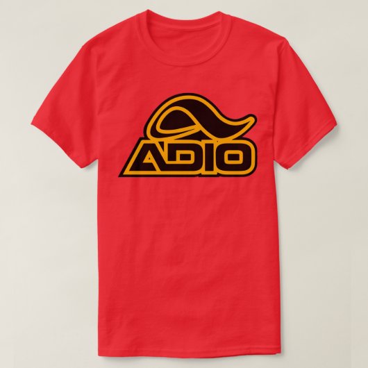 T-shirt Adio skateboarding Yellow (Design devant)