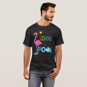 T-shirt Adios School Hello Pool Flamant rose Enseignant De (Devant entier)