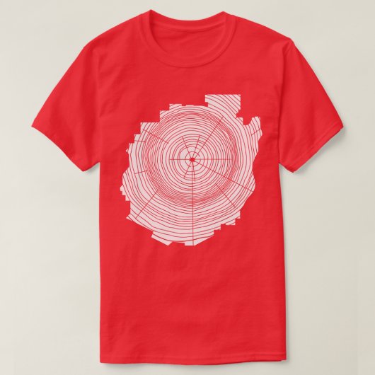 T-shirt Adirondack Mounts Adirondacks Park Tree Rings (Design devant)
