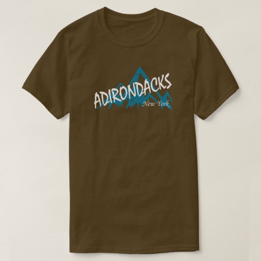 T-shirt Adirondacks Montagnes New York (Design devant)