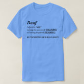 T-shirt Adjectif DEAF (Design devant)