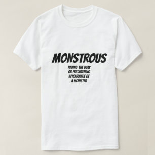 T-shirt Adjectif : Monstrus