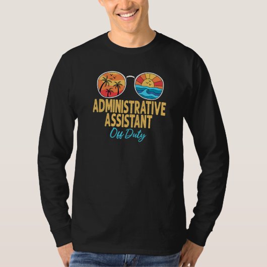 T-shirt Adjoint administratif hors service Joyeux Dernier  (Devant)