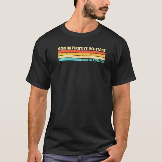 T-shirt Adjoint administratif Titre de poste Profession (Devant)