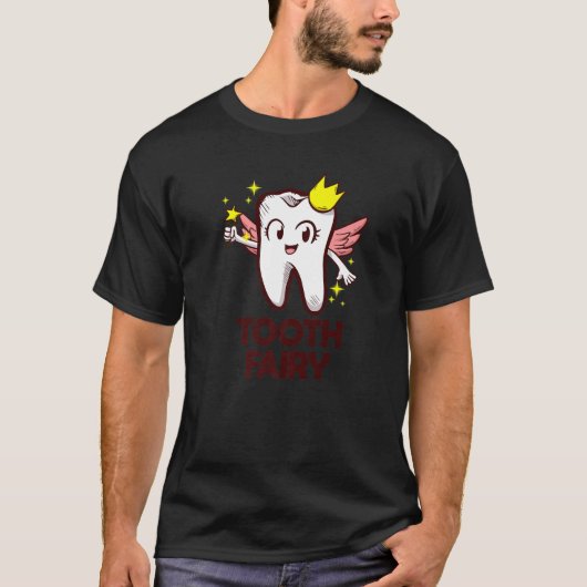 T-shirt Adjoint dentaire Dentiste Bracelet dents Dents Fée (Devant)