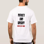 T-shirt Adjoint et shérif (Dos)