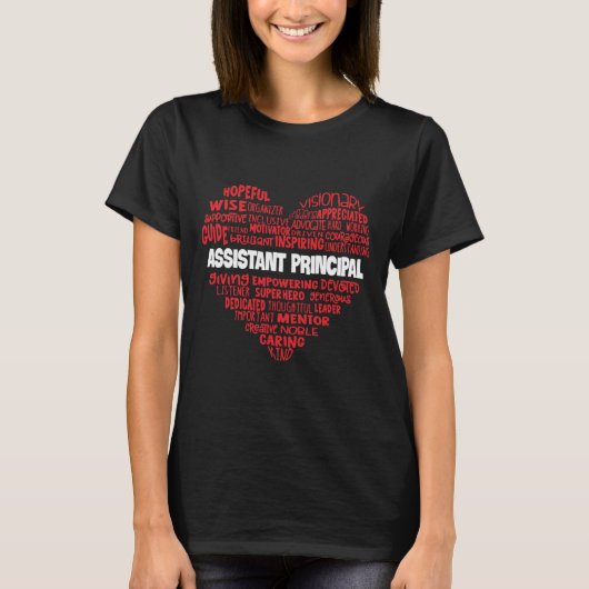 T-shirt Adjoint principal mignon cadeau de coeur (Devant)