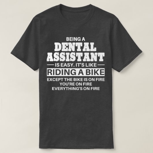 T-shirt Adjointe Dentaire Faire Un Vélo (Design devant)