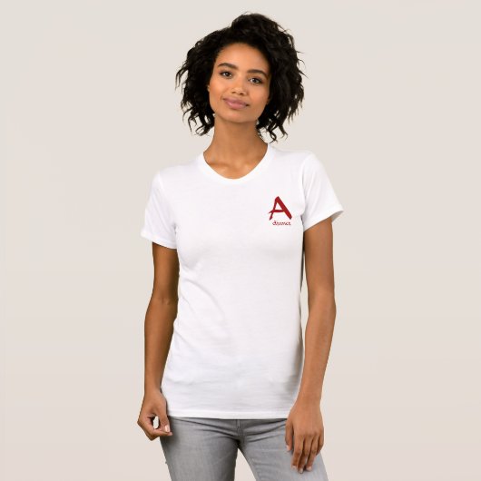 T-shirt Adjonction d'écarlate (Devant entier)