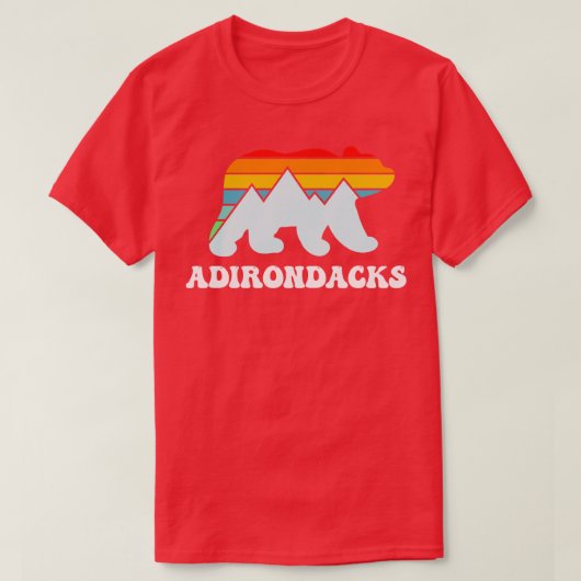 T-shirt ADK Adirondack er High Peaks NY Bear (Design devant)