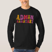 T-shirt Admin Assistant Groovy Administrative Assistant (Devant)