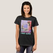 T-shirt Admin Linux Manchot Linux Compétence en informati (Devant entier)