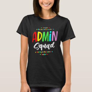 T-shirt Admin Squad Admin Admin Admin Admin Principal Admi