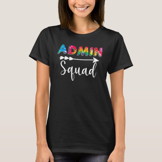 T-shirt Admin Squad Assistant de l'école Administrateur pr (Devant)