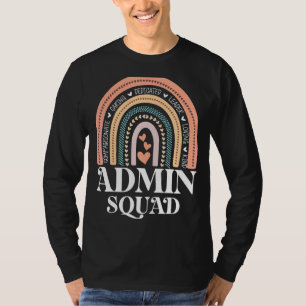 T-shirt Admin Squad Assistant de l'école Principal Crew Ad