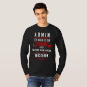 T-shirt Administrateur Administrateur Administrateur Admin (Devant entier)