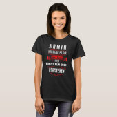 T-shirt Administrateur Administrateur Administrateur Admin (Devant entier)