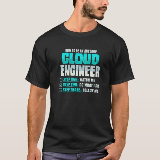 T-shirt Administrateur cloud pour un Cloud développera ing (Devant)