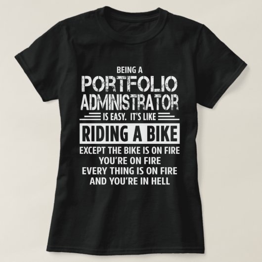 T-shirt Administrateur de portefeuille (Design devant)