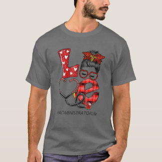 T-shirt Administrateur des soins infirmiers Plaid Leopard 