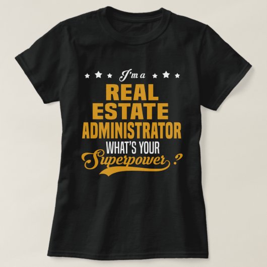 T-shirt Administrateur immobilier (Design devant)