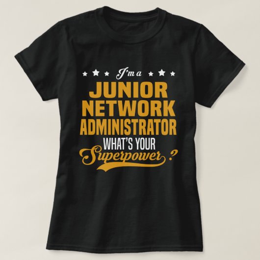 T-shirt Administrateur réseau junior (Design devant)