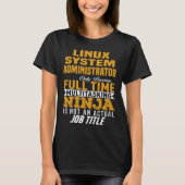 T-shirt Administrateur système Linux (Devant)