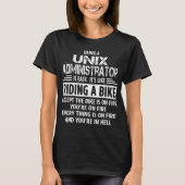 T-shirt Administrateur Unix (Devant)