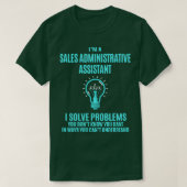T-shirt Administration des ventes de l'assistant administr (Design devant)