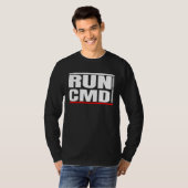 T-shirt Admins Programmers Run CMD (Devant entier)