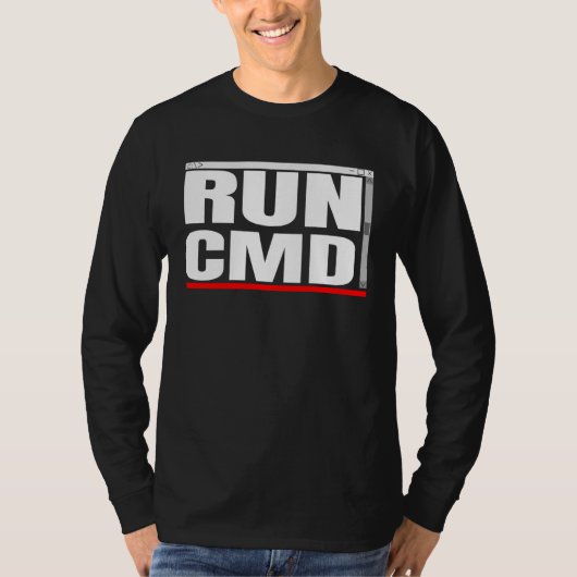 T-shirt Admins Programmers Run CMD (Devant)