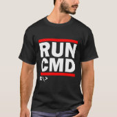 T-shirt Admins Programmeurs Exécuter Cmd (Devant)