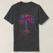 T-shirt ADN Arbre Vie Aquarelle Biologiste génétique Scien (Design devant)
