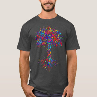 T-shirt ADN Arbre Vie Aquarelle Biologiste génétique Scien
