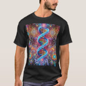 T-shirt ADN cosmique : Conception psychédélique dynamique/ (Devant)