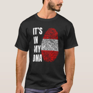 T-shirt ADN de biométrie d'empreintes digitales Drapeau Au