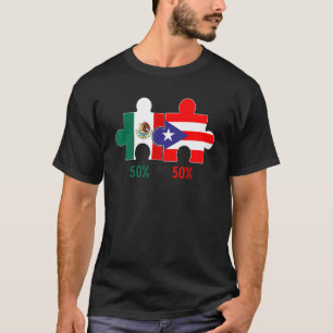 T-shirt ADN De Fierté Du Patrimoine Portoricain Et Mexicai