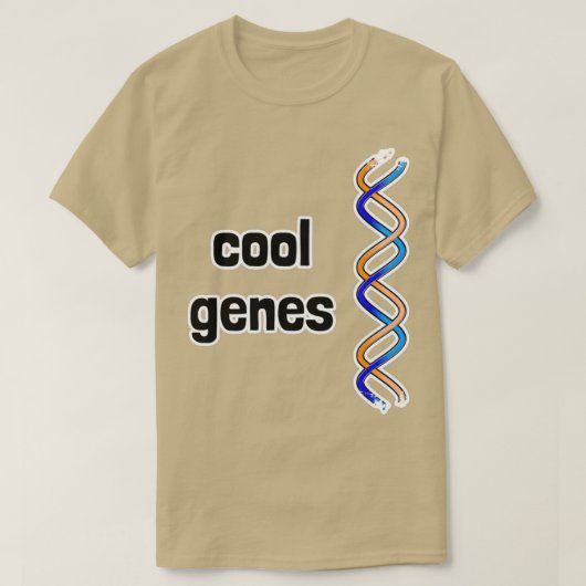 T-shirt ADN de gènes cool double hélix (Design devant)