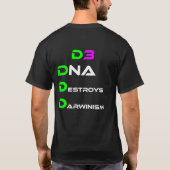 T-shirt ADN détruit le darwinisme (Dos)