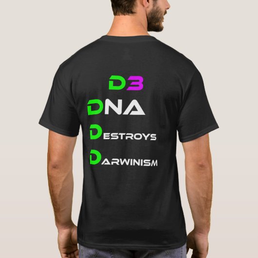 T-shirt ADN détruit le darwinisme (Dos)
