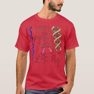 T-shirt ADN double hélix Formule chimique Molécules Scienc