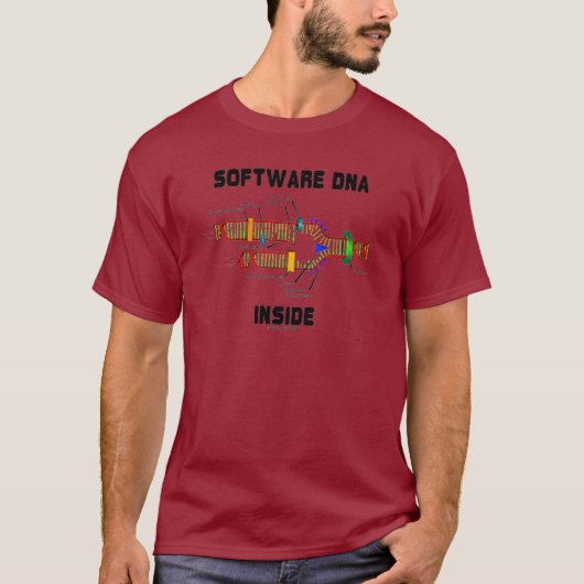 T-shirt ADN logiciel à l'intérieur (réplication de l'ADN) (Devant)