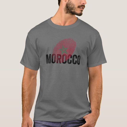 T-shirt ADN Maroc Cool Africain Moorish Fière Maroc Fl (Devant)